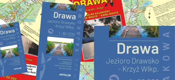 Rzeka Drawa mapa kajakowa Eko-Graf