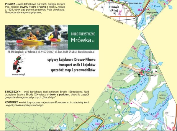 Piława mapa kajakowa