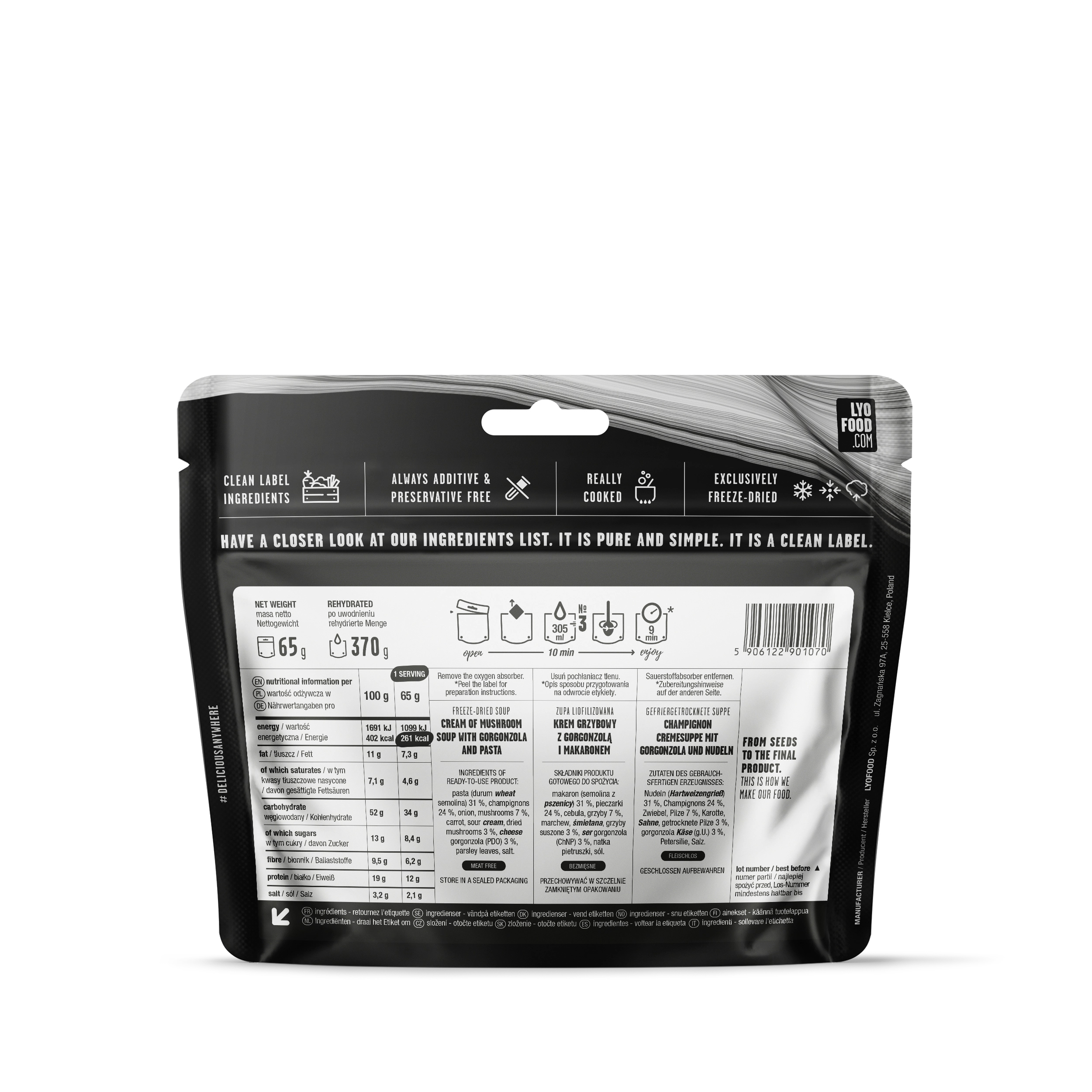 Zupa krem grzybowa 65g/370g - obrazek 2